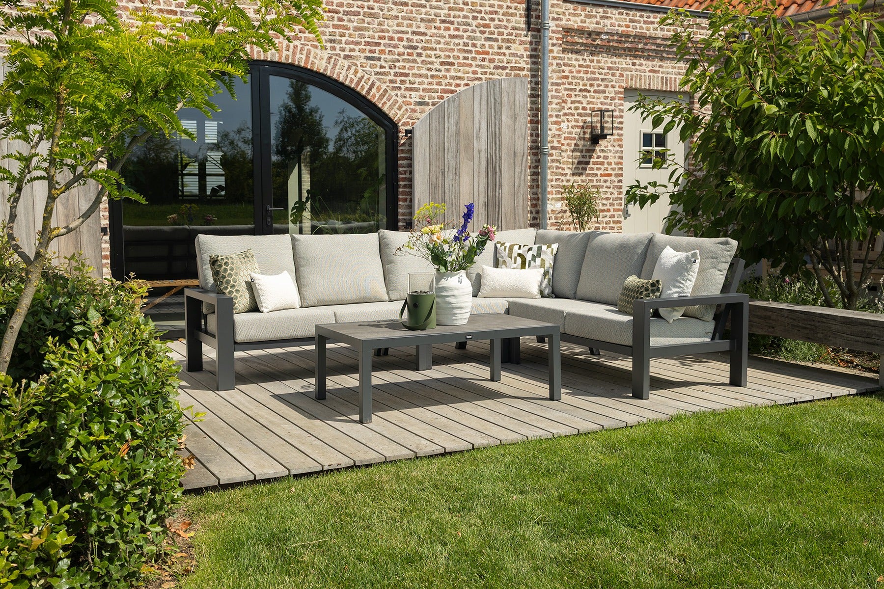 VDG Verano lounge hoekbank (4-delig) - Royal Grey