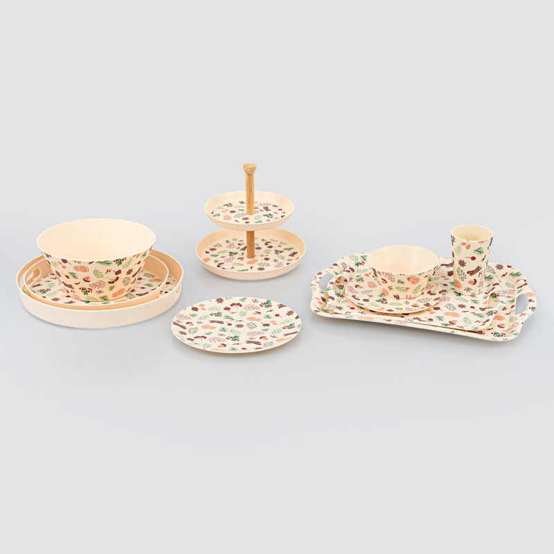 Plateau rond 'cannelle'