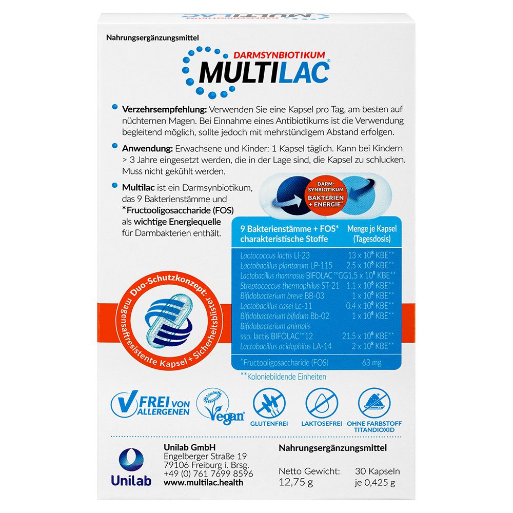 MULTILAC Darmsynbiotikum