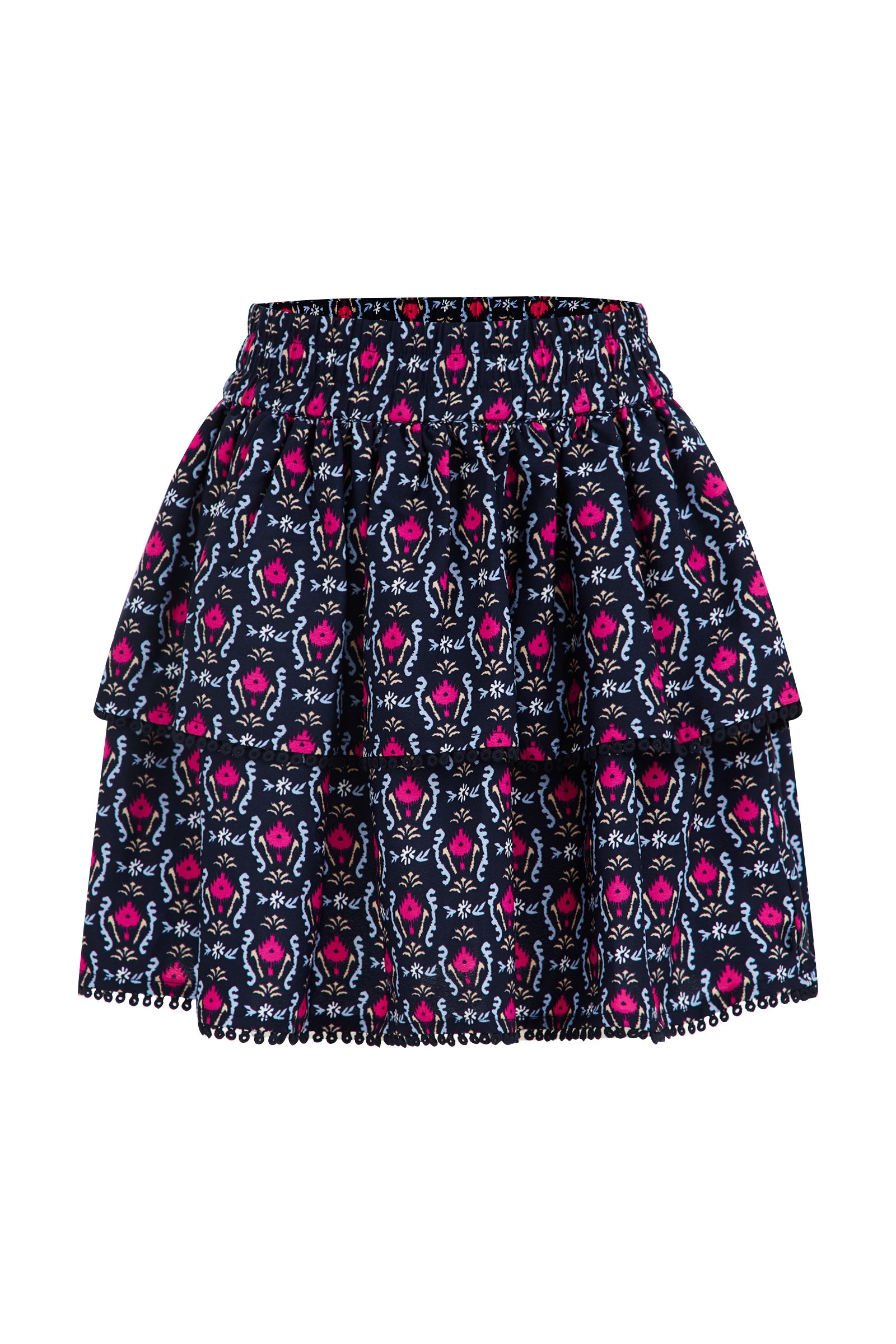 Meisjes rok met dessin WE Fashion Donkerblauw