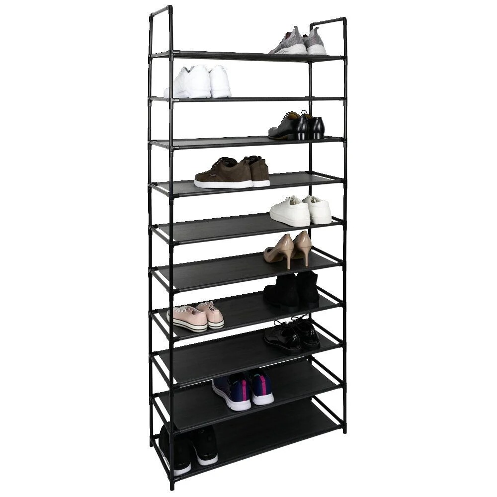 Meuble range-chaussures 10 niveaux 75x30x176cm