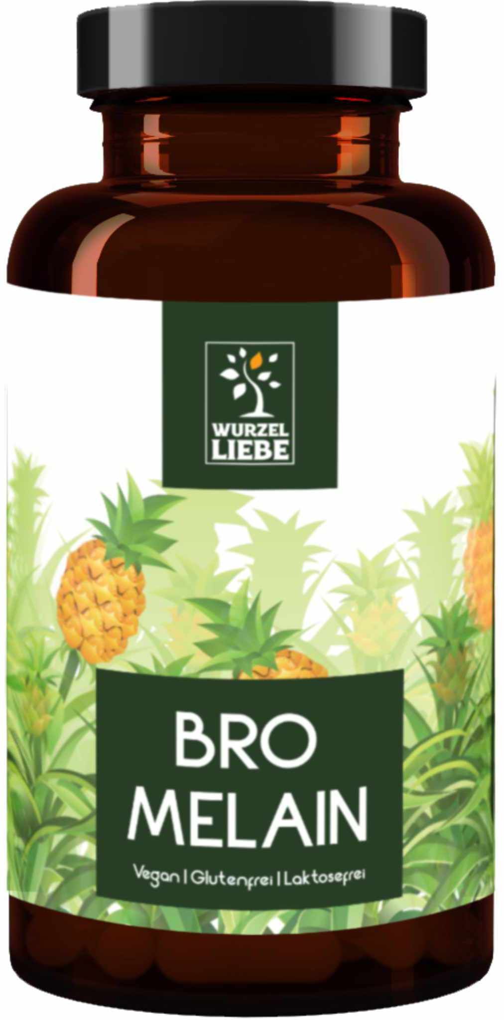 WURZELLIEBE Bromelain 600 mg (3000 F.I.P) 120 Kapseln magensaftresistent