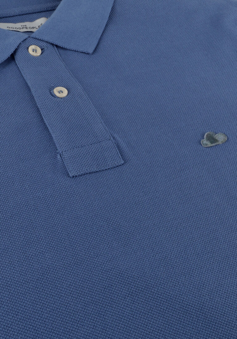 THE GOODPEOPLE blauwe the goodpeople polo paul