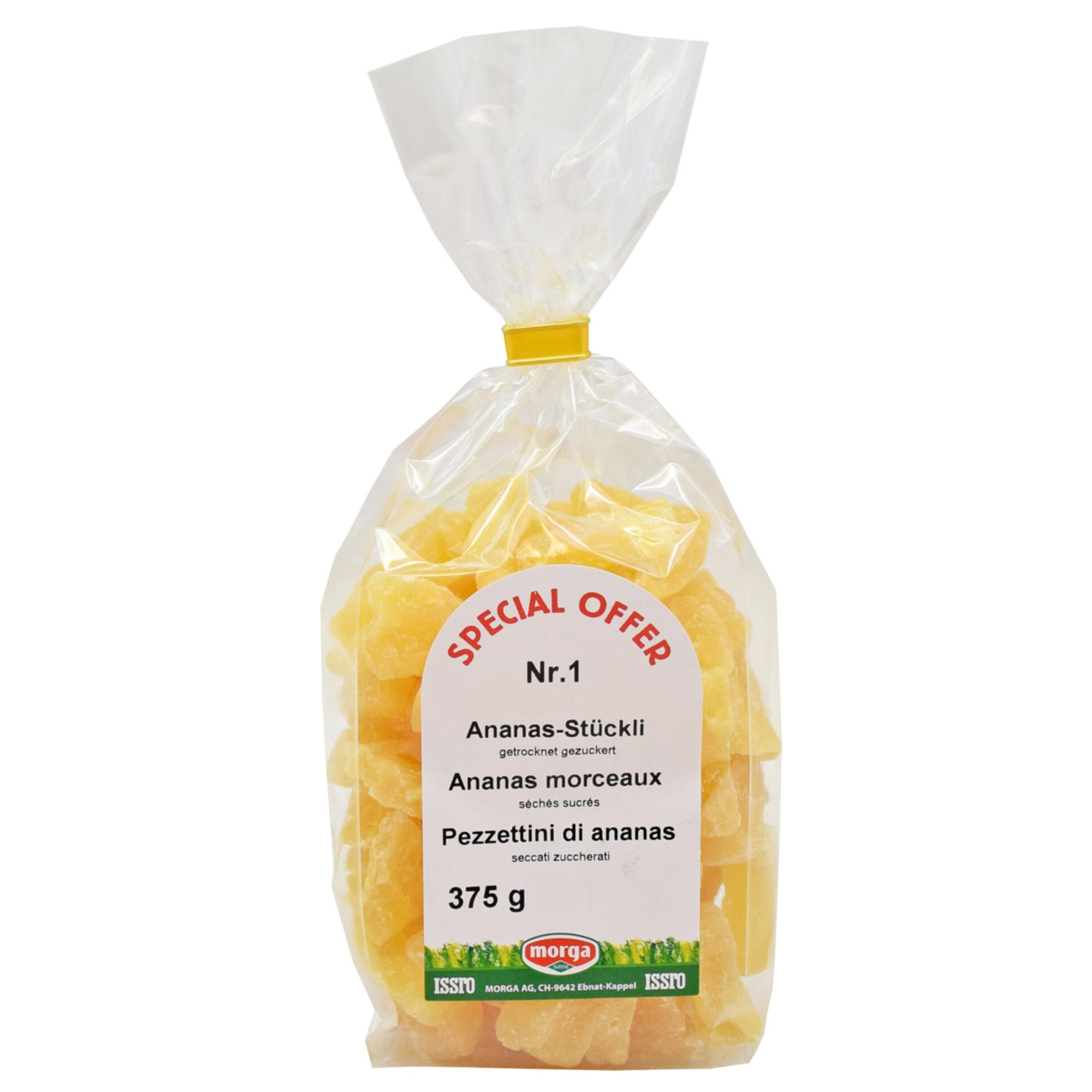 Issro Nr. 1 Ananas-Stückli getrocknet, gezuckert