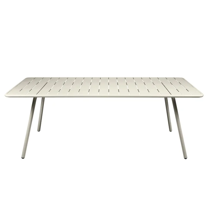 Fermob - Luxembourg Tisch, rechteckig, 100 x 207 cm, lehmgrau