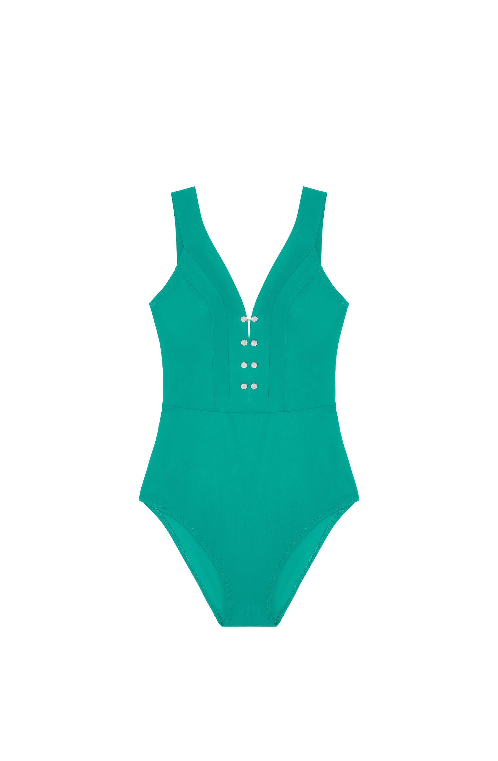 bonnie Maillot de bain 1 pièce nageur à boutons vert Vert