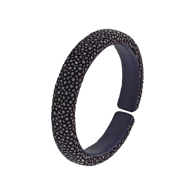 Bracelet Galuchat violet 10