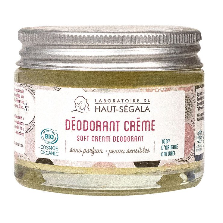 Déodorant crème sans parfum peau sensible bio 50g