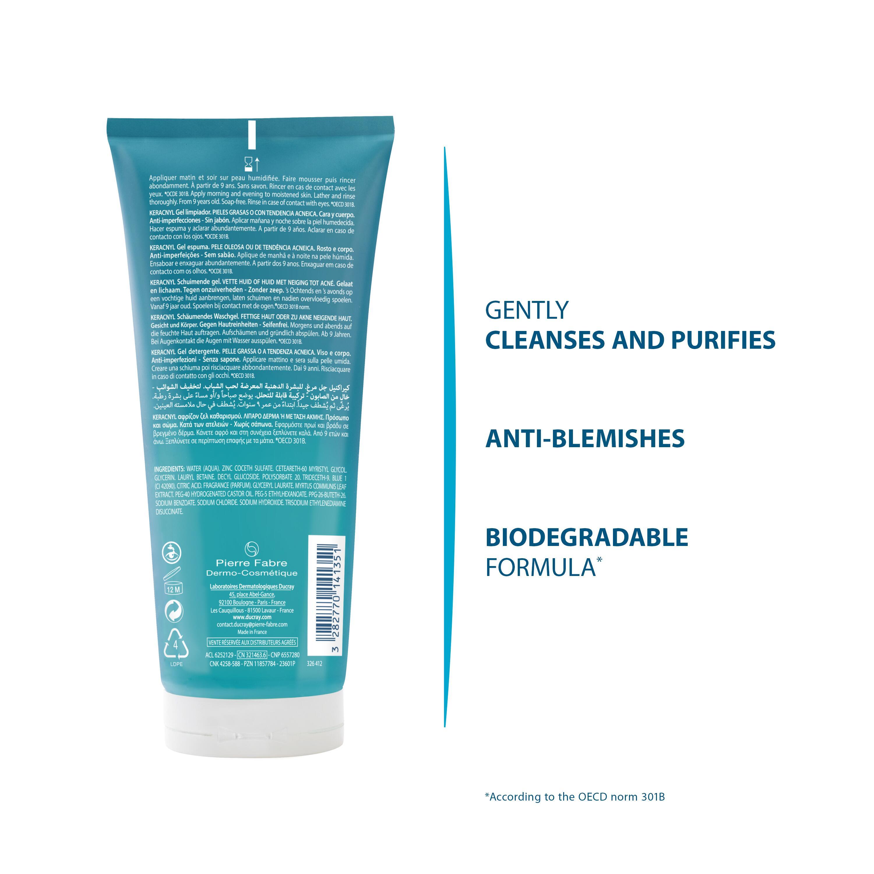DUCRAY KERACNYL Reinigungsgel Gel Tb 200 ml
