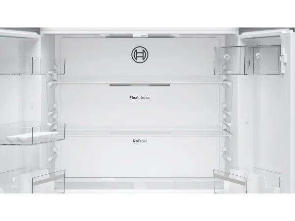 Bosch Serie | 4 KFN96VPEA - Køleskab/fryser - side-by-side - bredde: 91 cm - dybde: 73.1 cm - højde: 183 cm - 605 liter - Klasse E