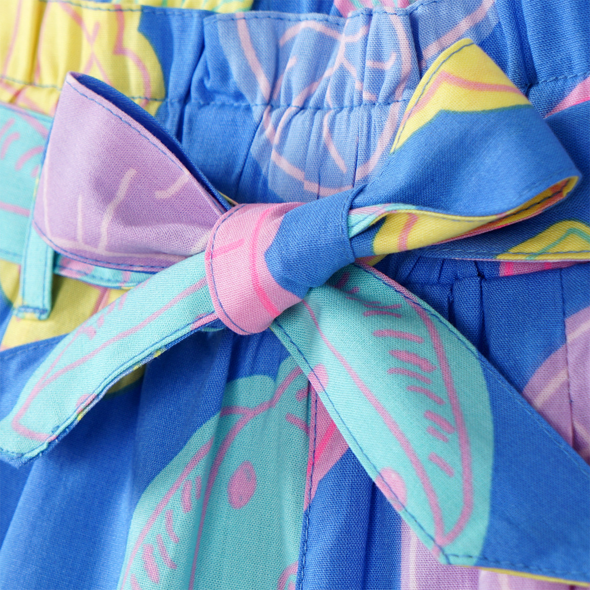 Topolino Mädchen Shorts mit bunten Muscheln blau