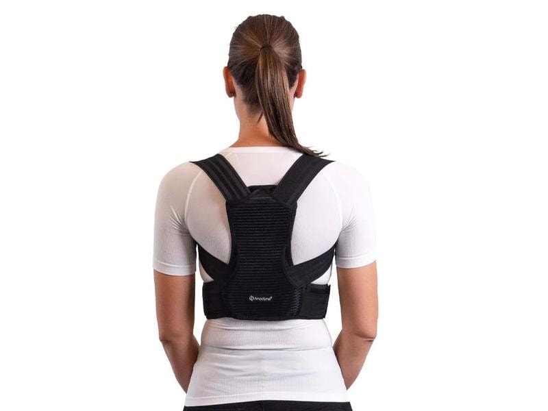 Anodyne Geradehalter Premium Unisex schwarz Grösse XXL Rückenstütze mit elastischen Bändern