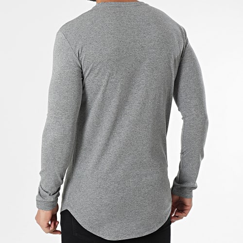 Tee Shirt Manches Longues Gris Chiné