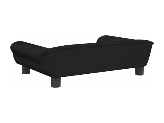 Canapé pour enfants noir 70x45x26 cm velours