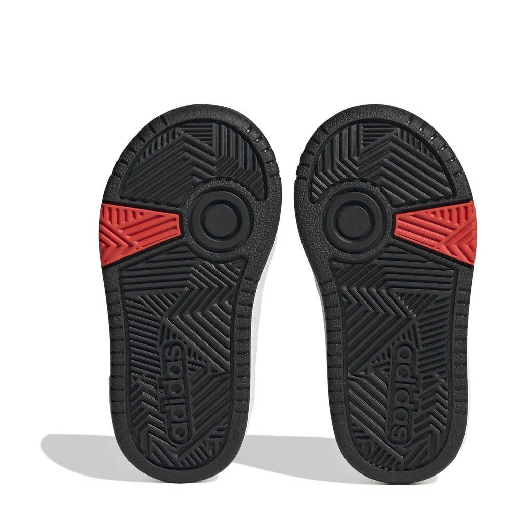 adidas Hoops 3.0 sneakers wit/zwart/rood