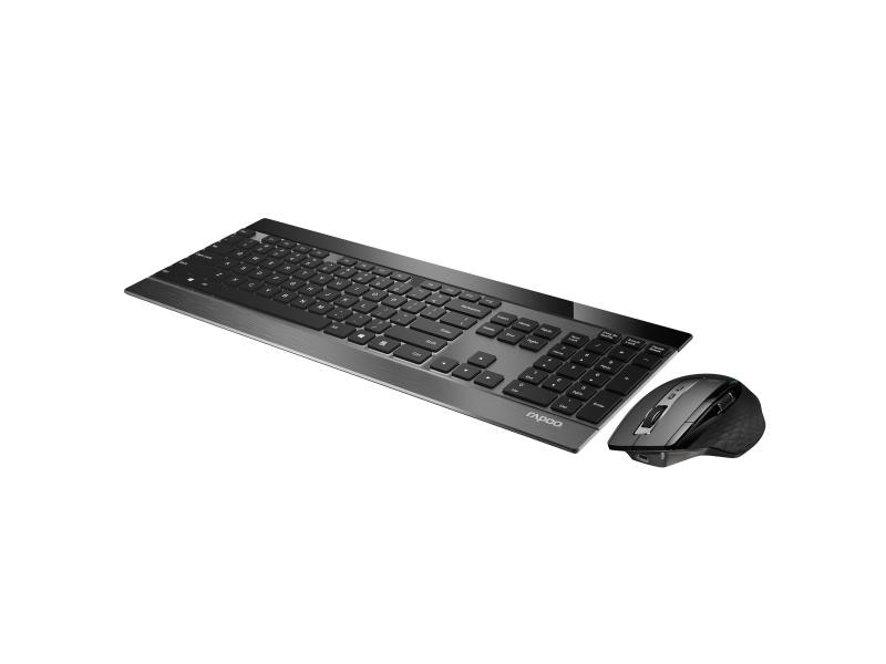 Rapoo Tastatur-Maus-Set 9900M Multi-Mode Kabelloses Multi-Mode Maus-Tastatur-Set