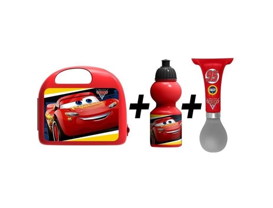 DISNEY - Cars combo boîte a gouter + bidon + klaxon