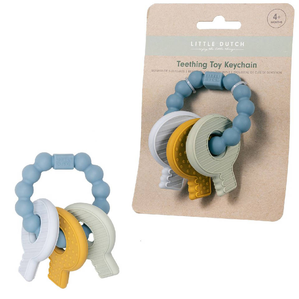 Little Dutch sleutelbos bijtspeeltje - blauw