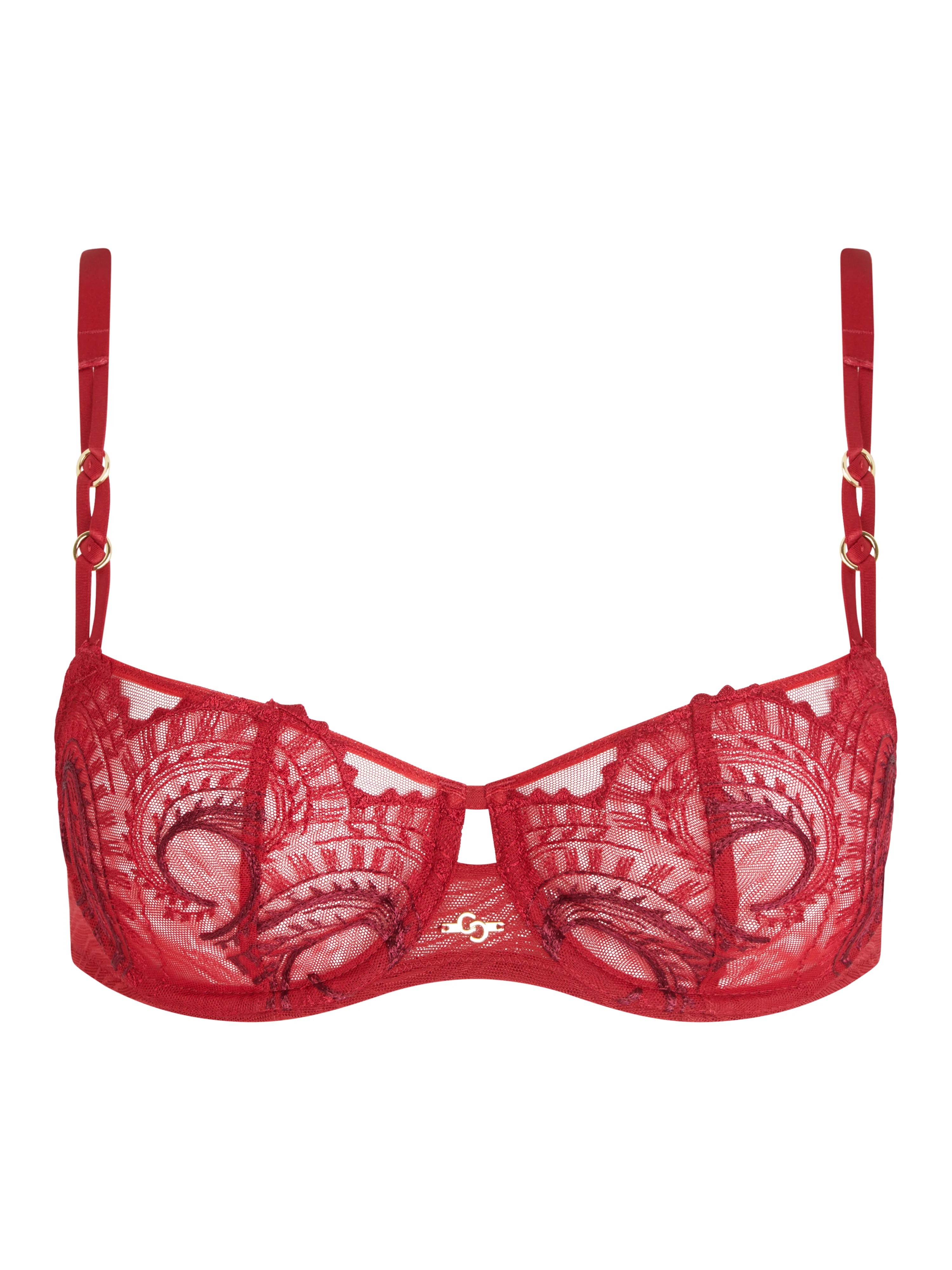 MYSTIC DREAM - Soutien-gorge corbeille broderie | Rouge