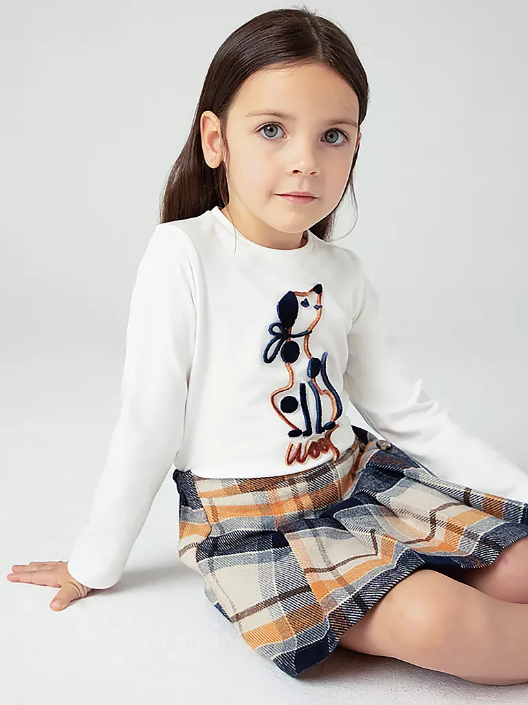 MAYORAL Mädchen Langarmshirt creme