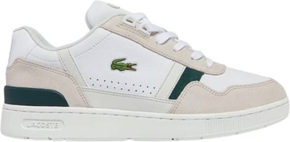 Lacoste T Clip Lagoon Green Paon White Cobalt Schoenmaat 42 1 2 Sneakers 40SMA0013