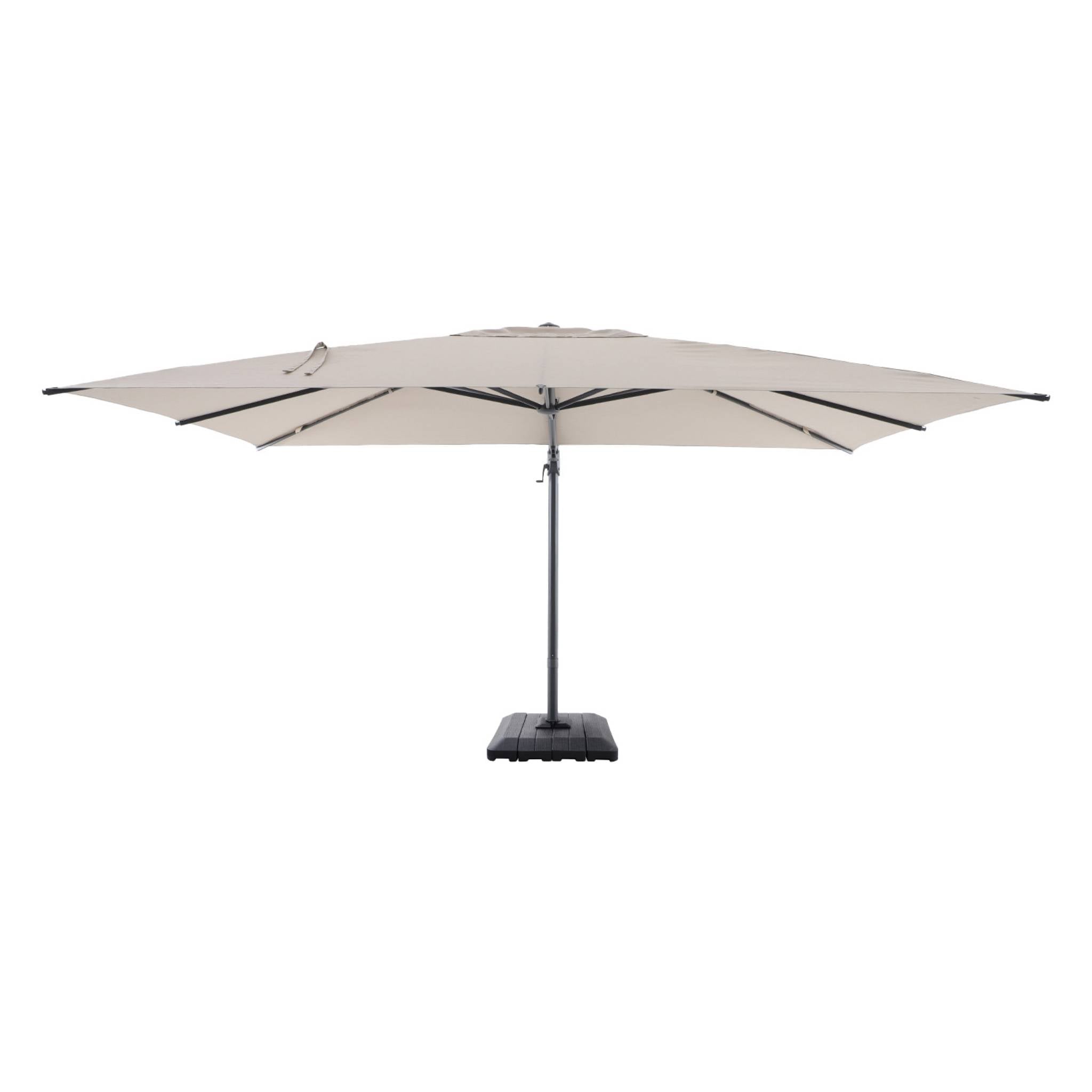sweeek - Zweefparasol 4x3m + hoes en ballasttegels