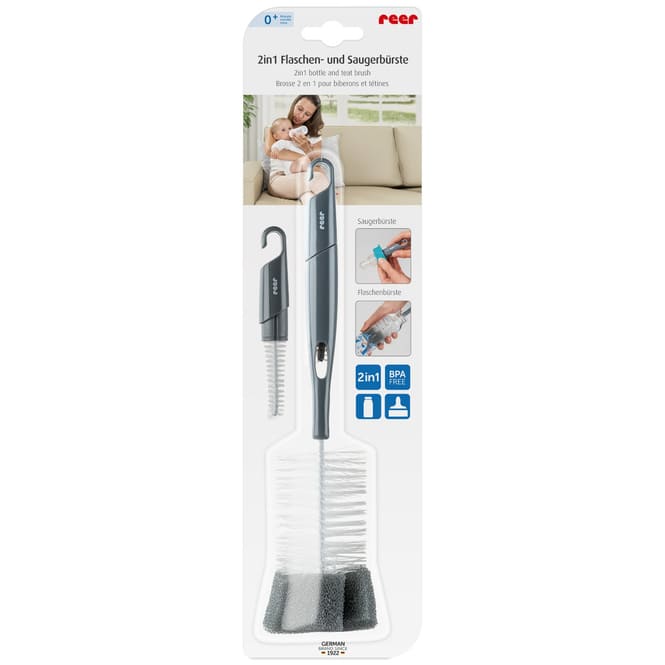Reer - 2in1 Flaschen- und Saugerbürste