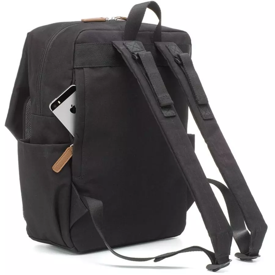 Babymel Wickelrucksack ECO George Black-Tweed