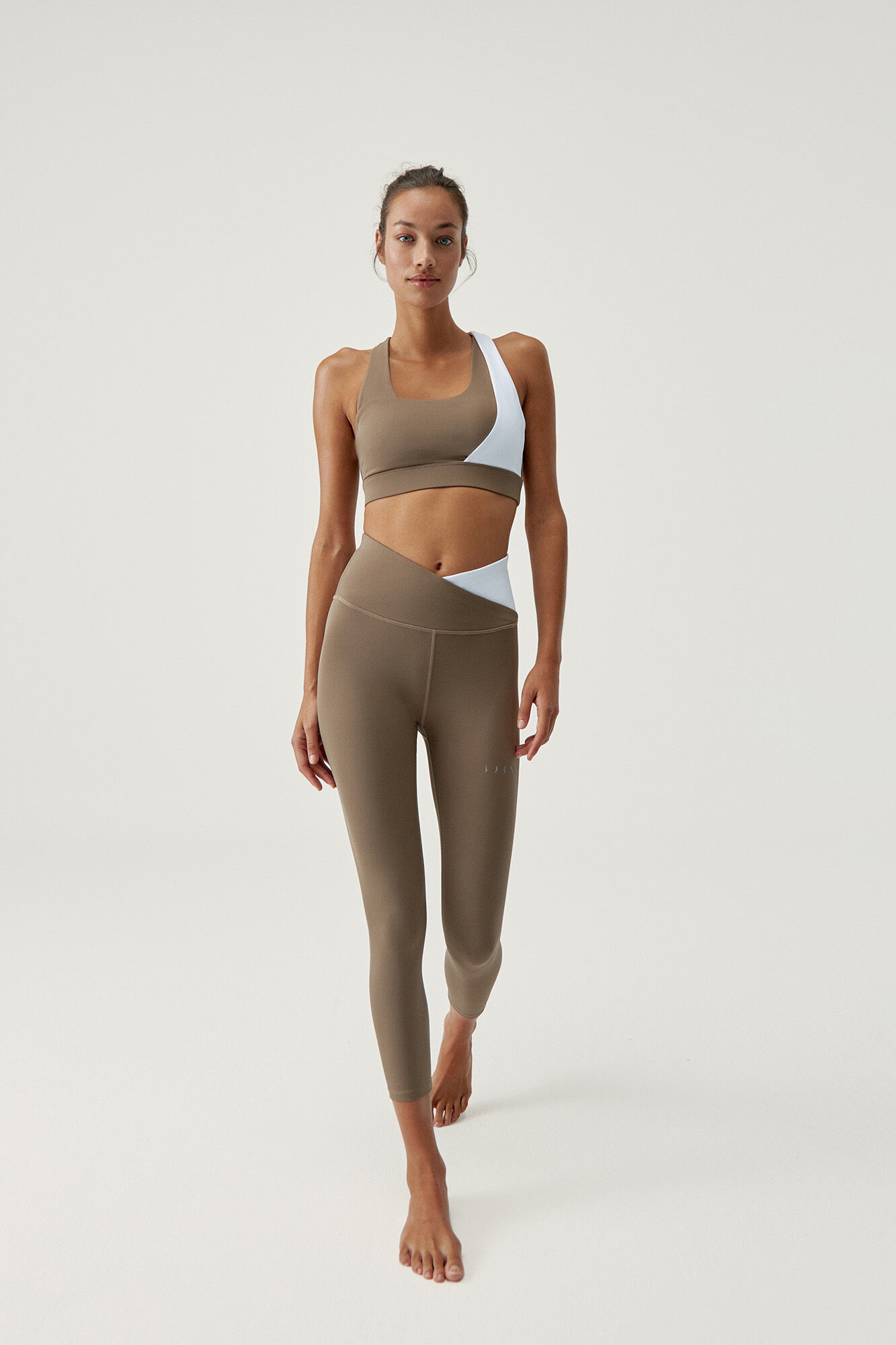 Leggings Cleo Fossil/Brancas - nude