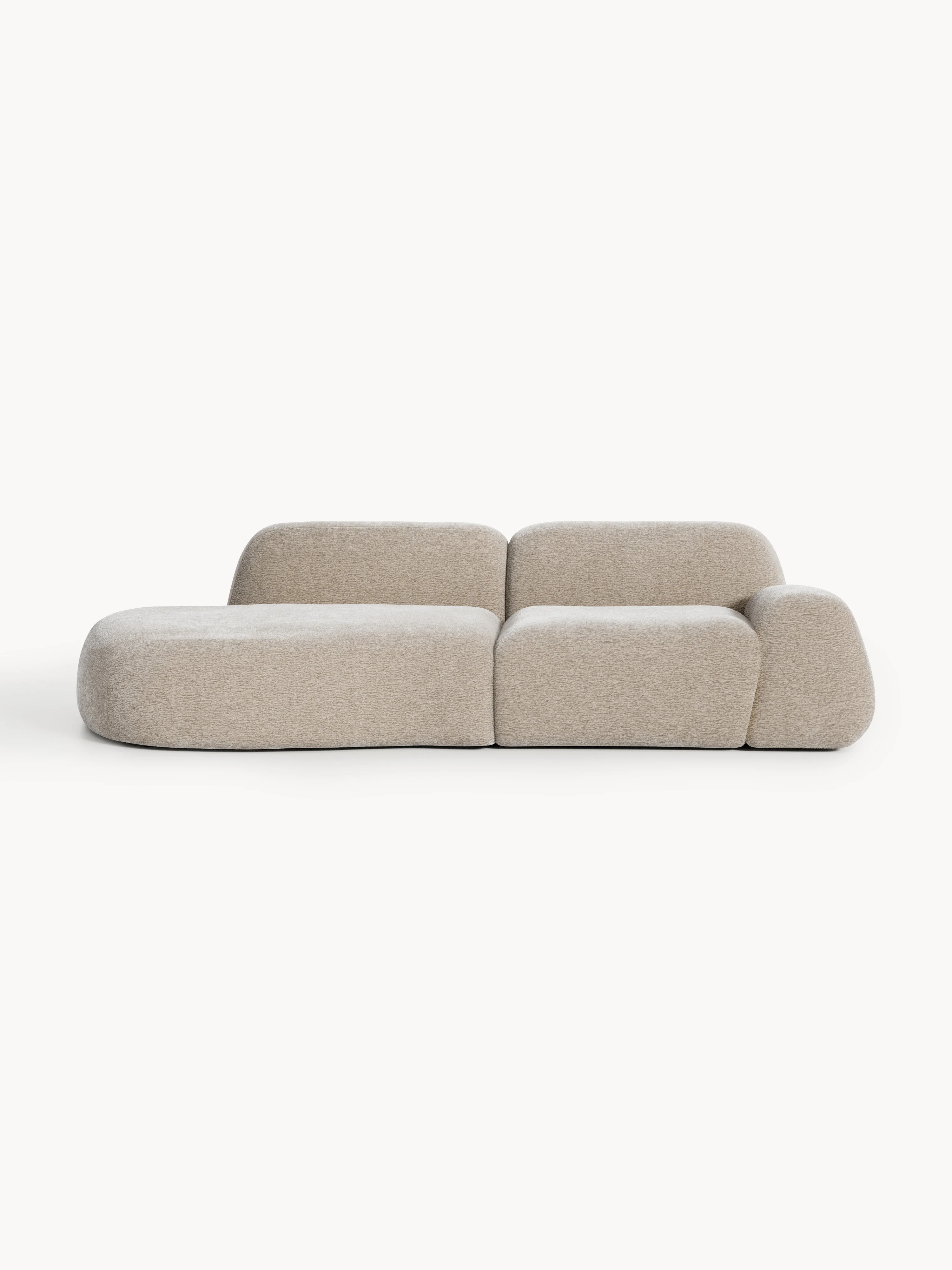 Modulaire teddy chaise longue Wolke (3-zits)
