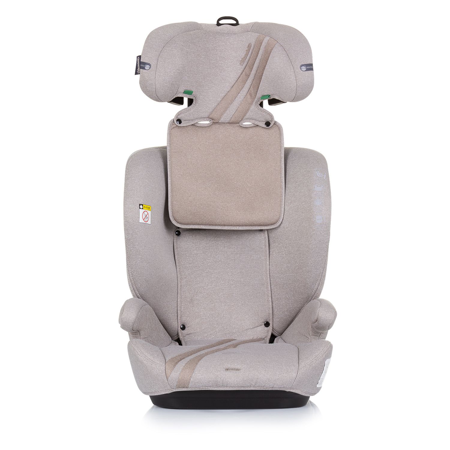 Chipolino Kindersitz Icon i-Size (76-150cm) Gruppe 2/3, Kopfstütze verstellbar beige