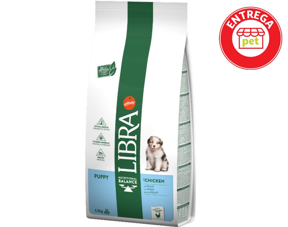 RAÇÃO PARA CÃO JÚNIOR LIBRA COM FRANGO 12KG