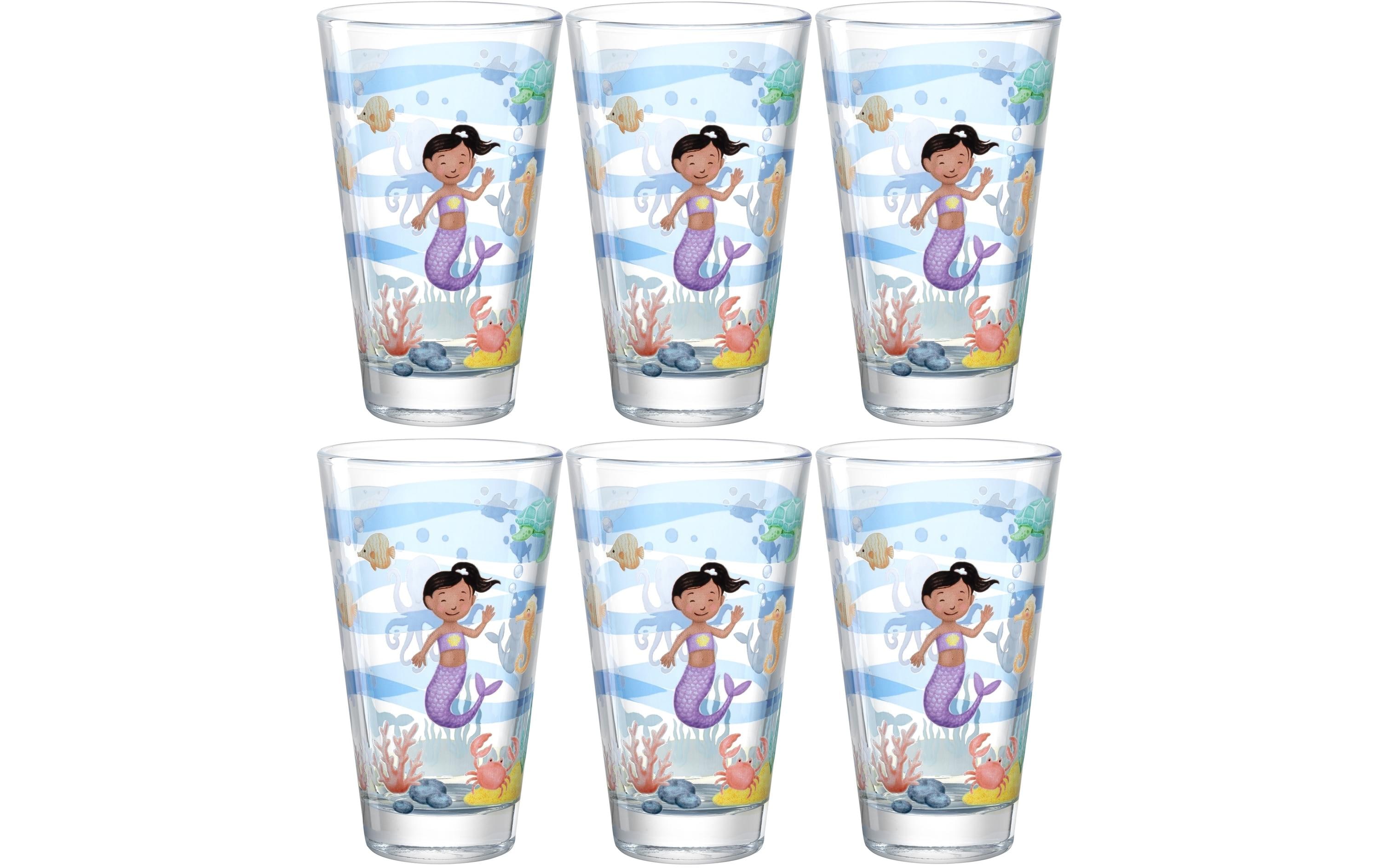 Kindertrinkglas Avventura 300 ml, 6 Stück, MeerTrinkglas für Kinder
