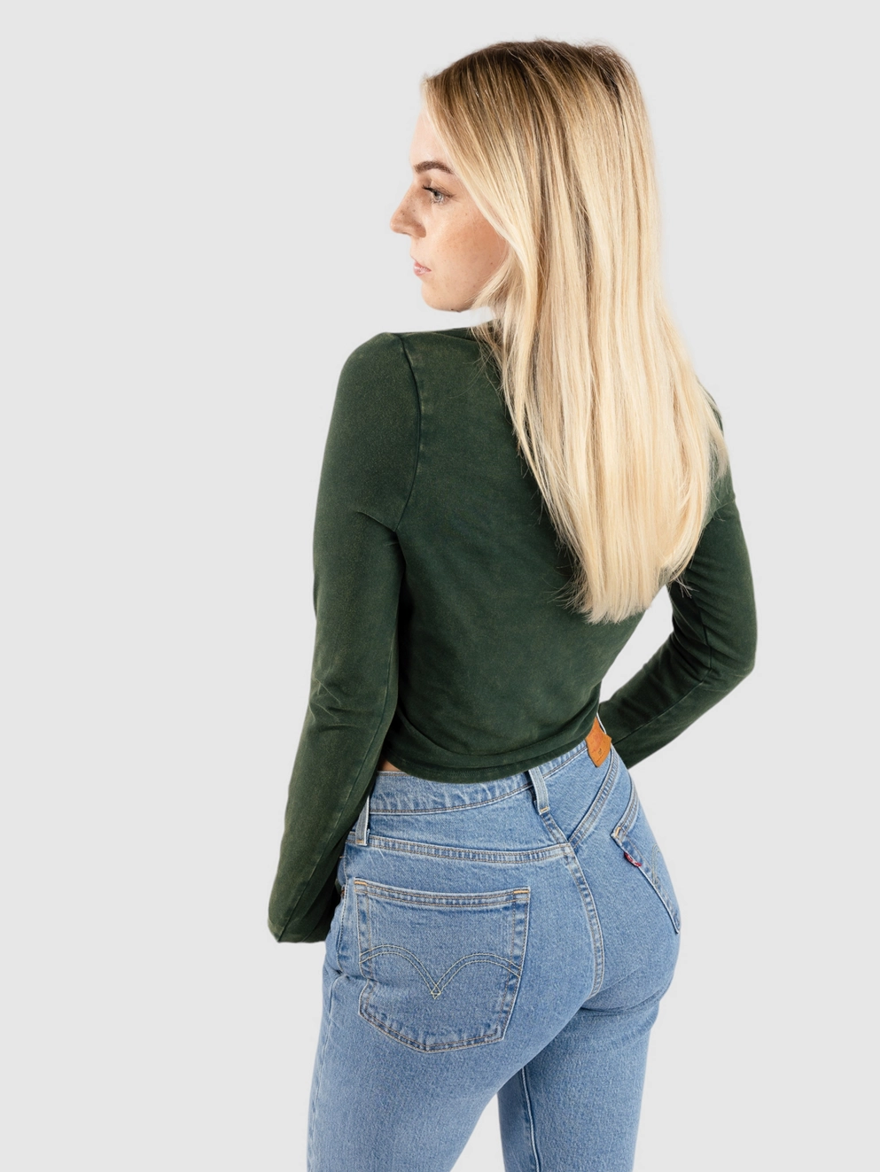Ninth Hall Fundamental Estie Long Sleeve T-Shirt dark green