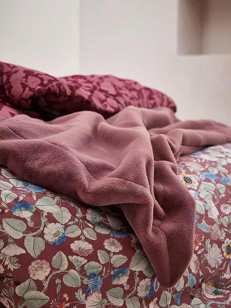 ESSENZA Satin-Bettwäsche ALESTE 70x90cm/140x200cm Mauve  beere