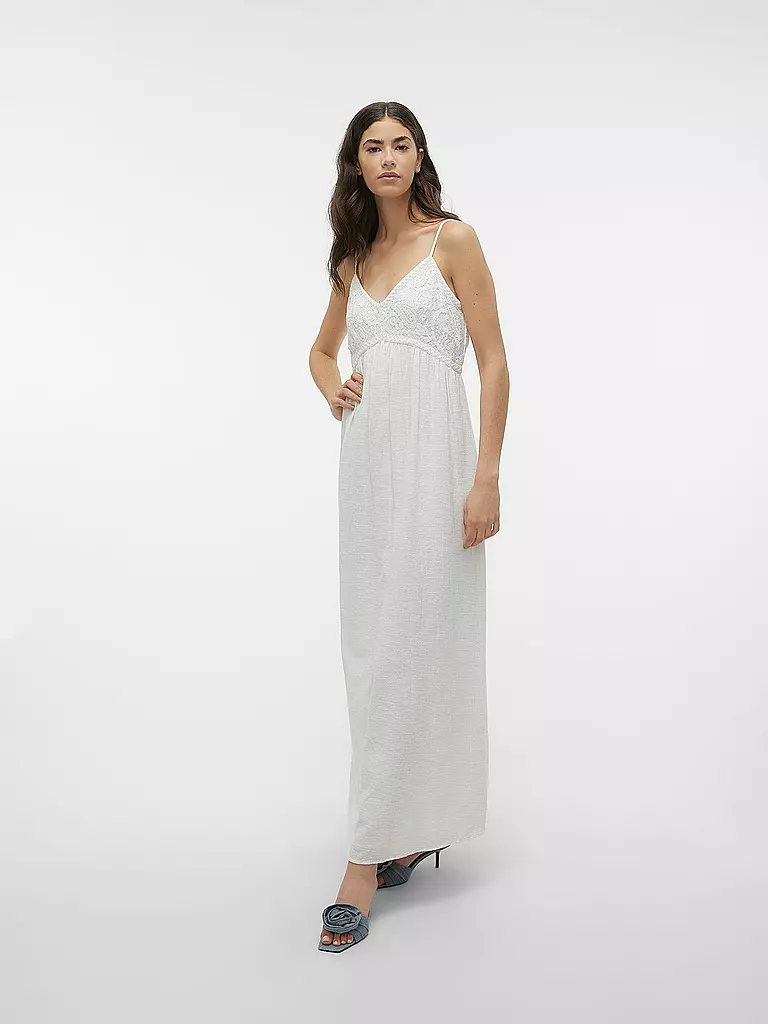 VERO MODA Maxikleid VMKIVA weiss
