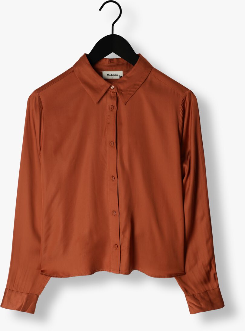 MODSTR\u00D6M bruine modstr&ouml;m blouse beatemd shirt
