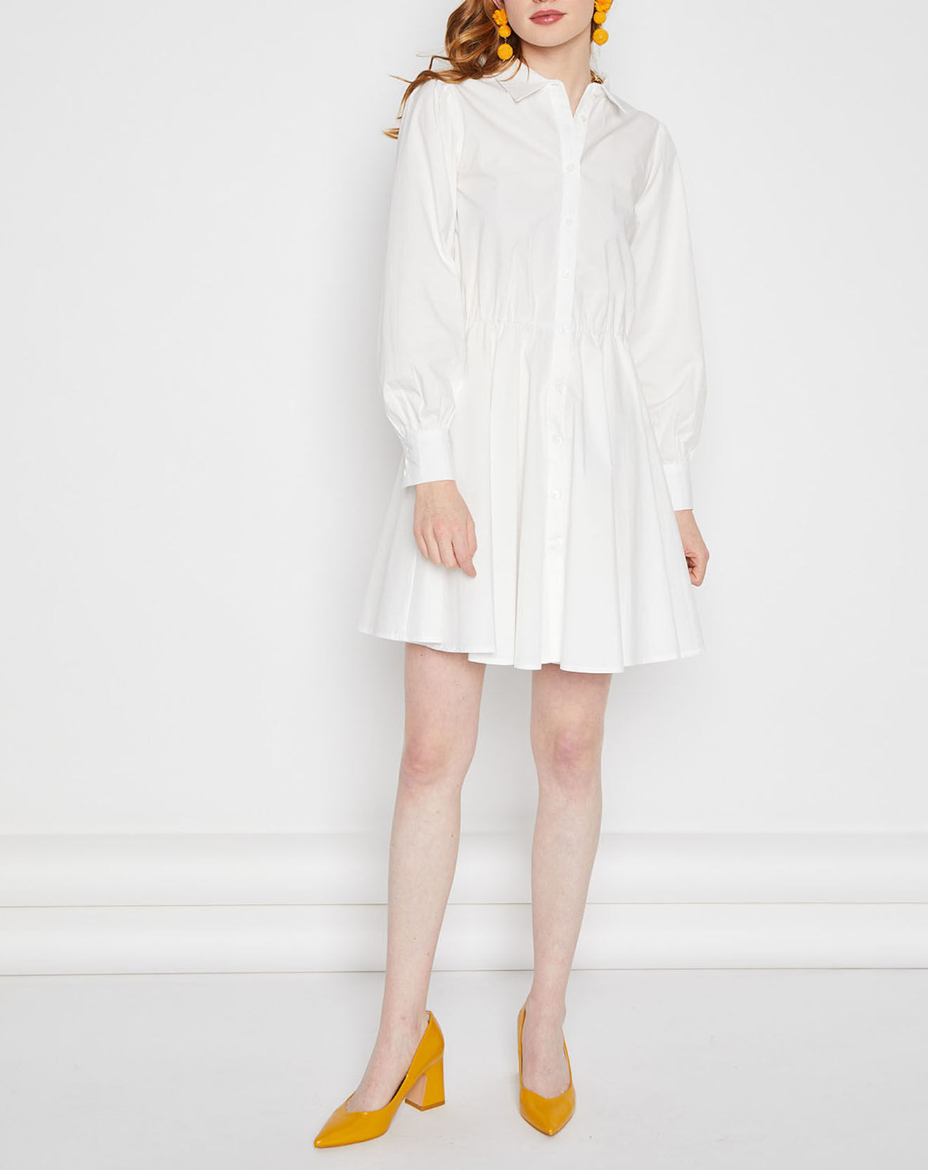 La Petite Etoile Robe chemise Copal écrue