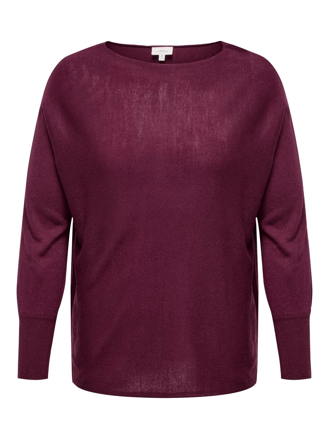 CARAIDA Strickpullover Cabernet