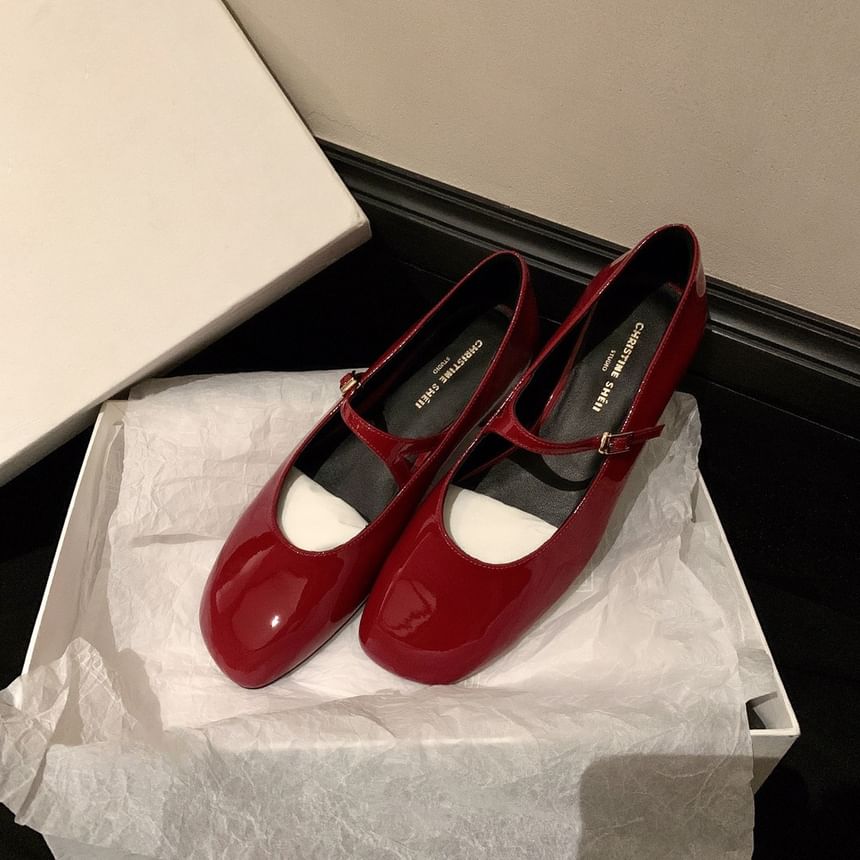 FRAISO - Patent Mary Jane Flats
