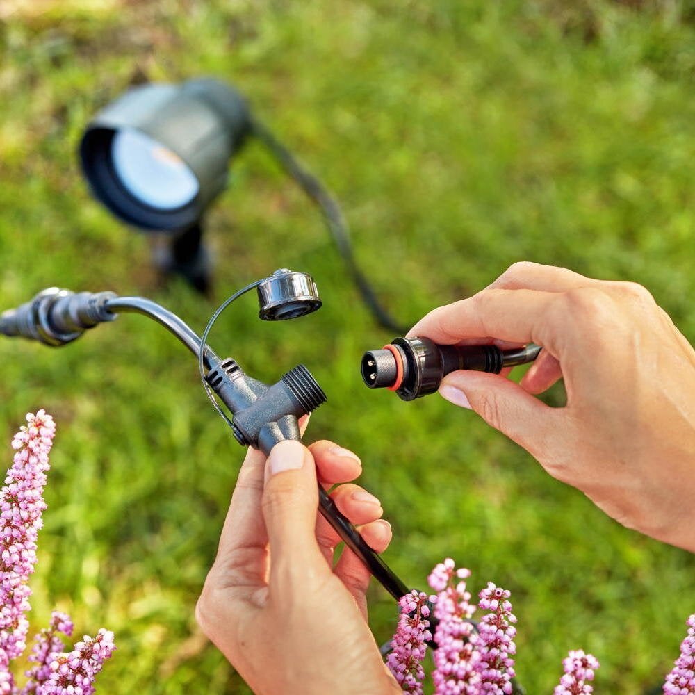 Philips LED grondspot Gardenlink verlengstuk in zwart 6W 600lm IP44