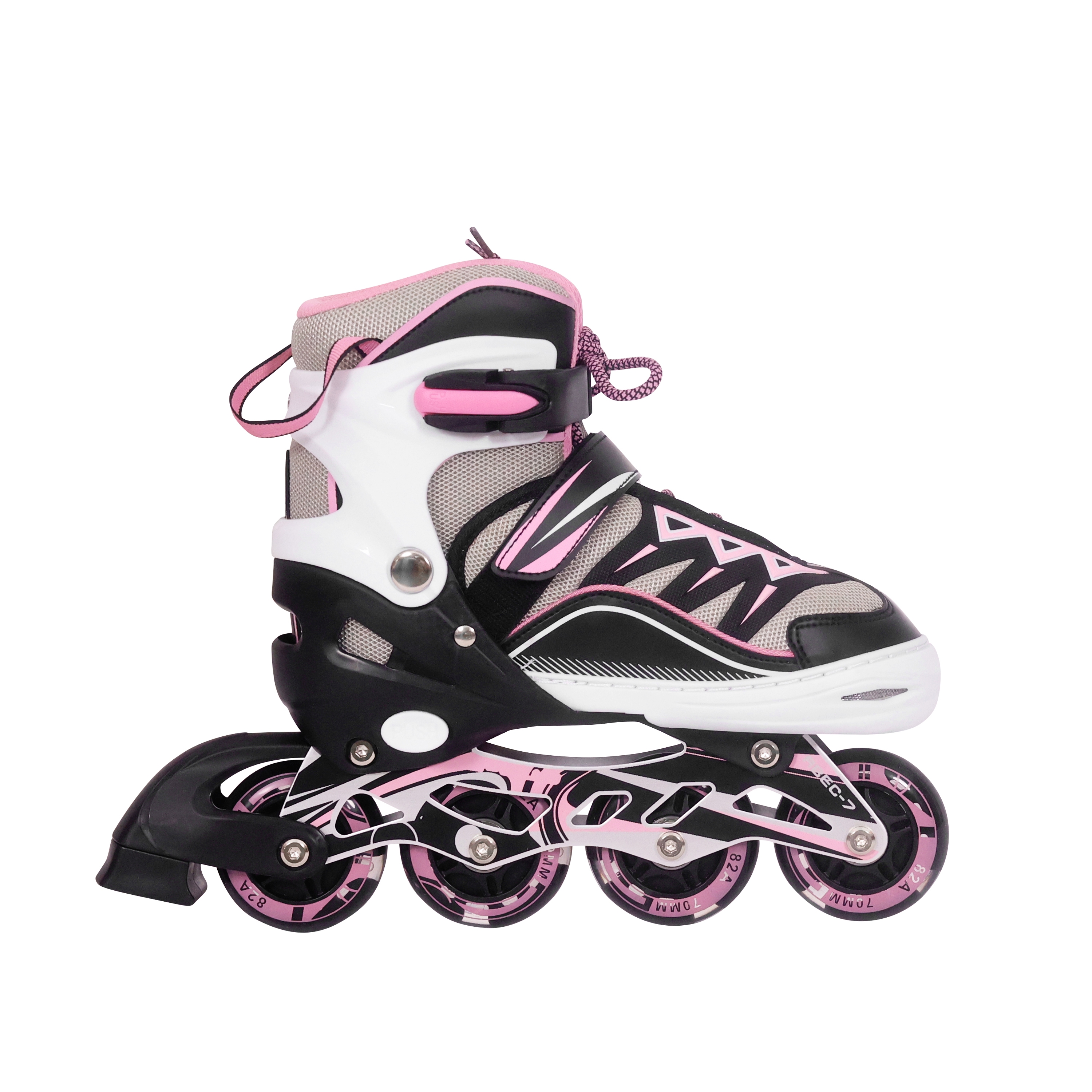 LED Inlineskates Grösse 34 - 39 verstellbar pink