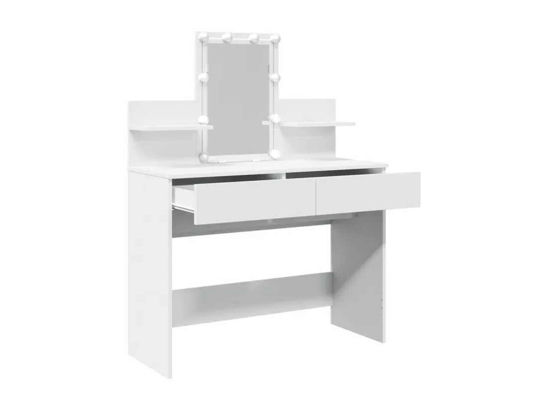Coiffeuse avec LED blanc 100x40x130 cm