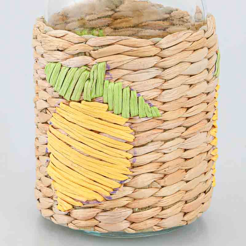 Vase 'Lemon style' avec tressage