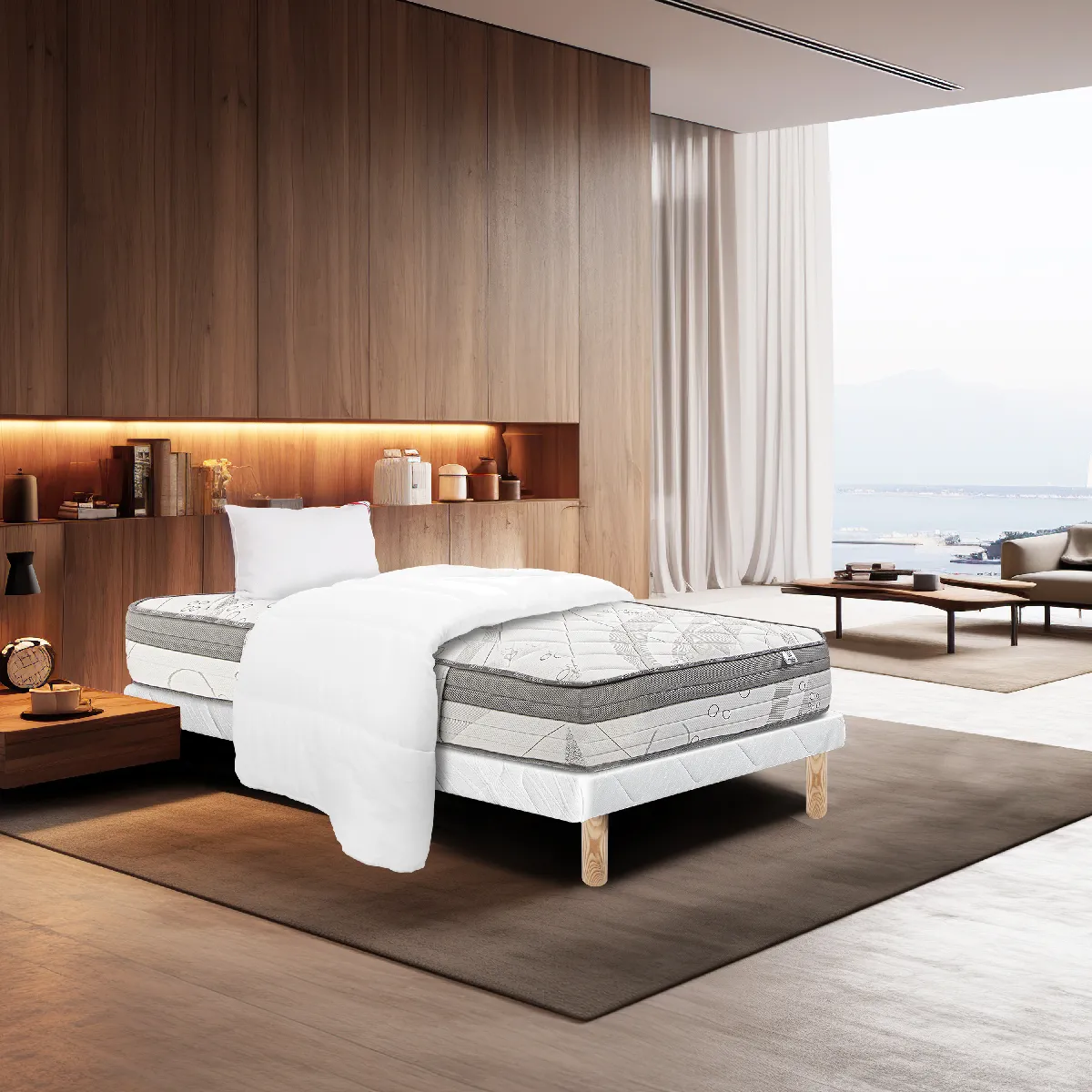 LUXURY LITERIE Matelas ViscoPlus - 90x190 cm