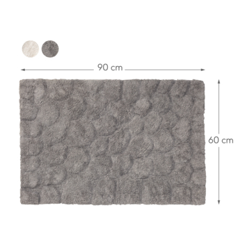 Sealskin Pebbles badmat grijs 60 x 90 cm