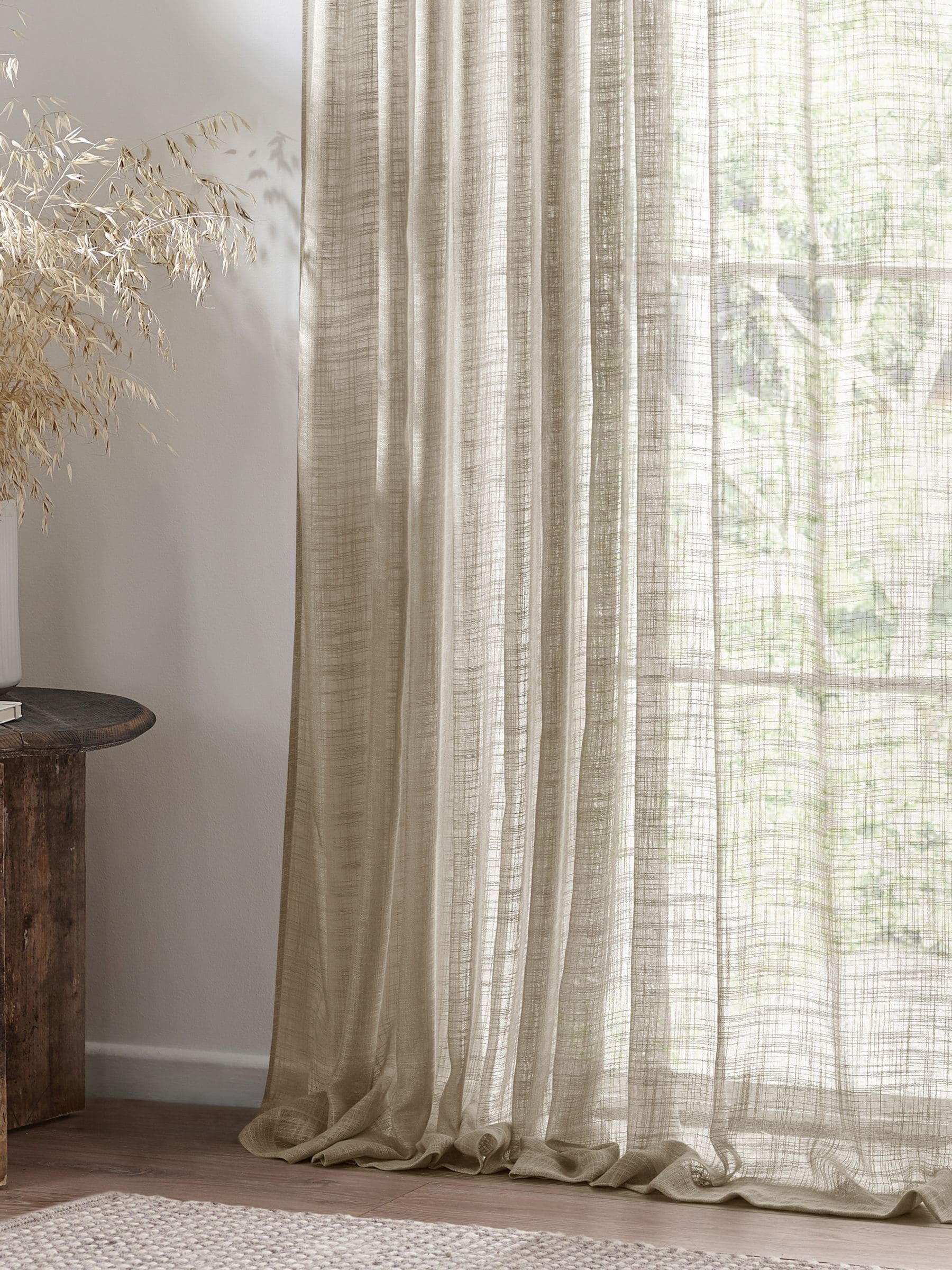 Yard Cirrus Woven Sheer Panel Curtains