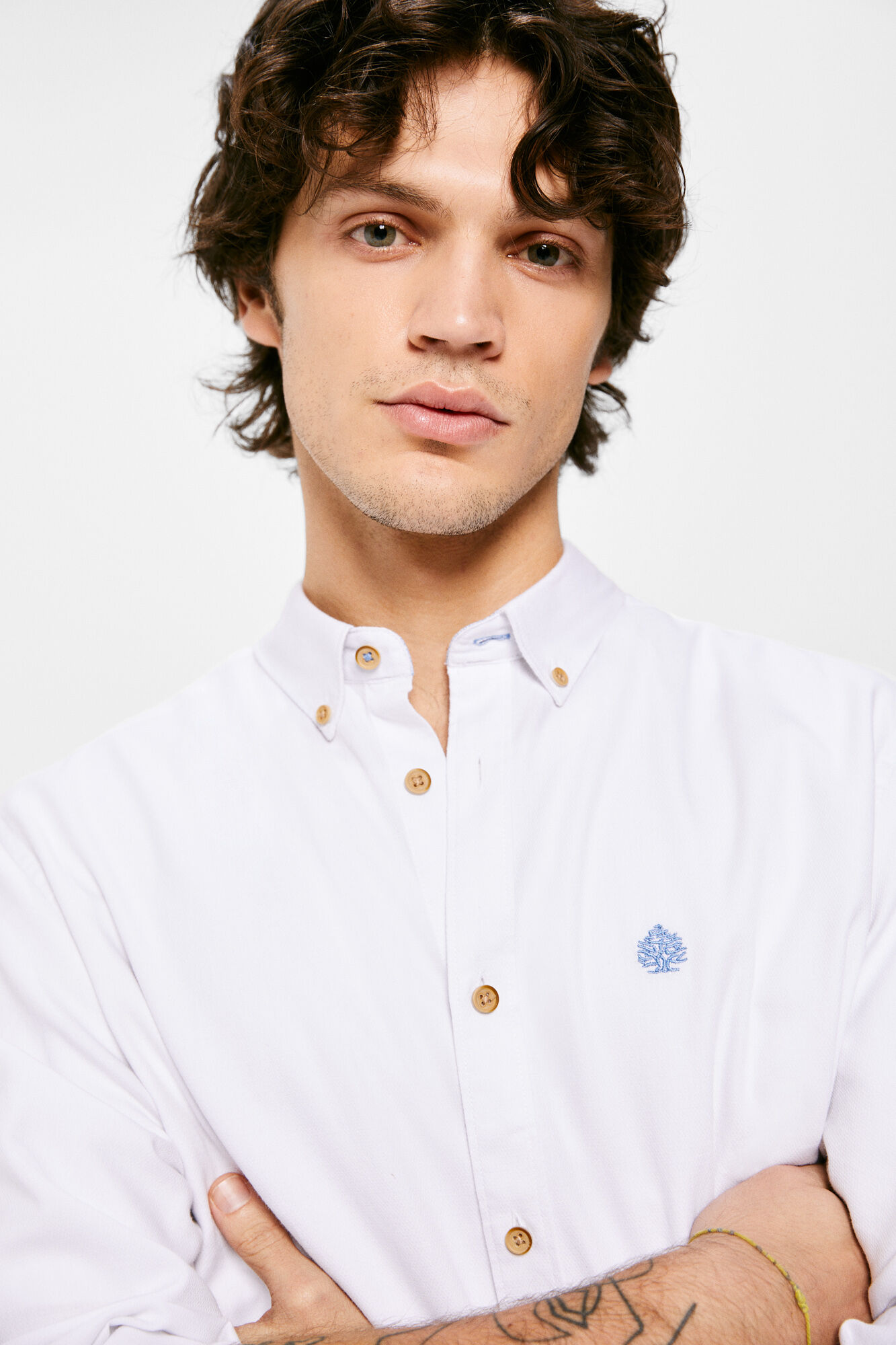 Cor da estrutura da camisa - branca