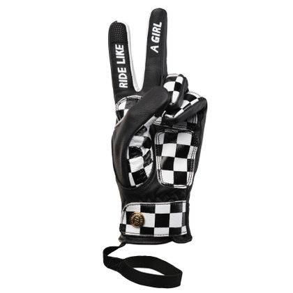 Gants Eudoxie LIZZY GOLD - Noir / Blanc