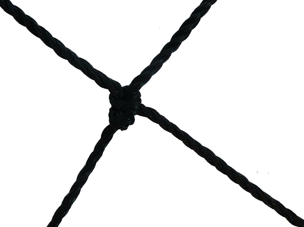 Filet de volière - maille de 60mm noir 12.5m x 5m